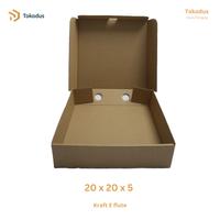 Gambar Kotak Dus Pizza Hampers Kado 20x20x5 cm Kraft E-flute Innerbox  - Tokodus TKI dari Tokodus TKI Kab. Bandung 3 Tokopedia