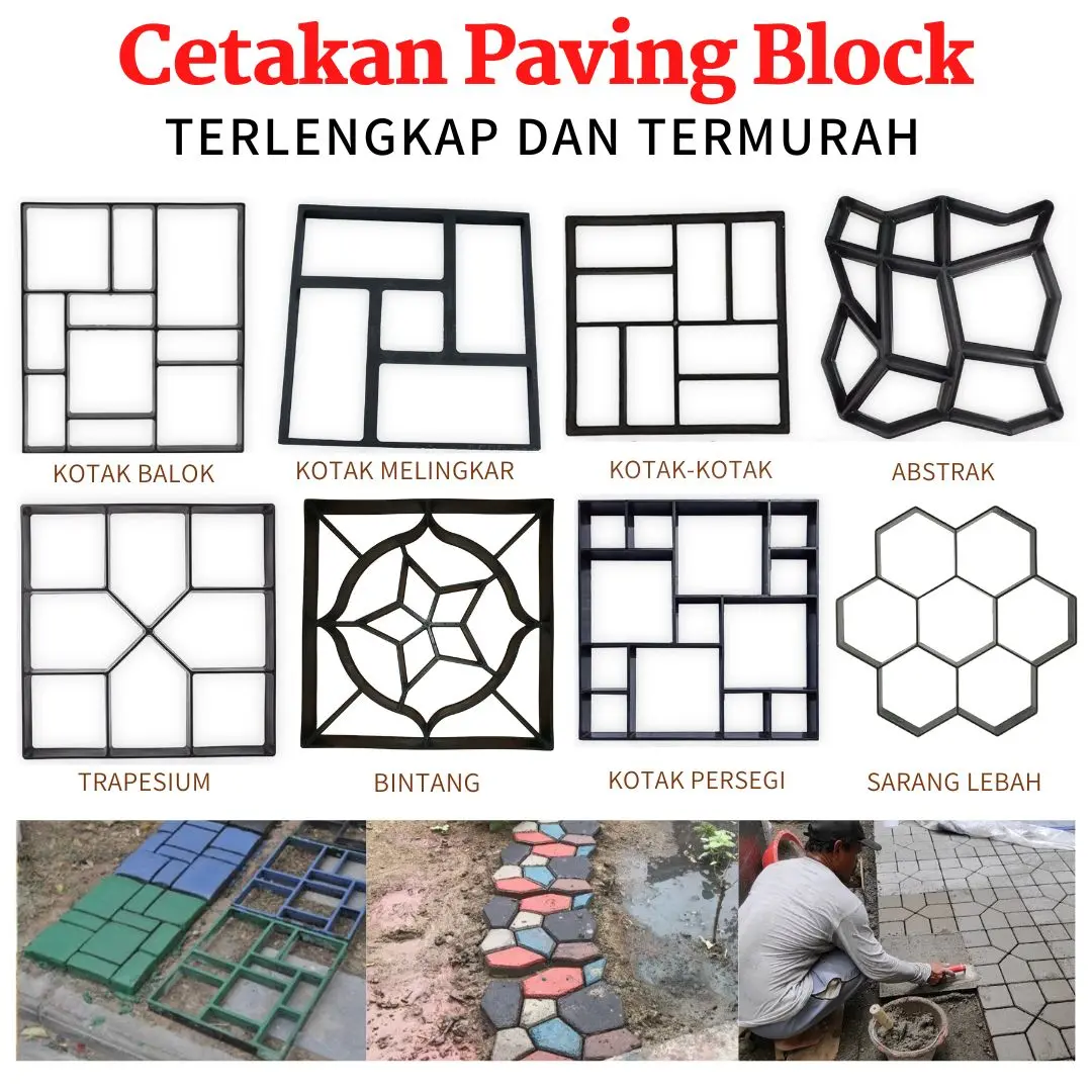 Paving Block - Cetakan Paving Block Jalan Teras Taman