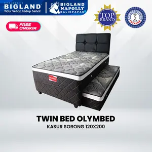 BIGLAND SPRINGBED TWIN OLYMBED Kasur Sorong Tempat Tidur Ukuran 120x200 Garansi 10 Tahun