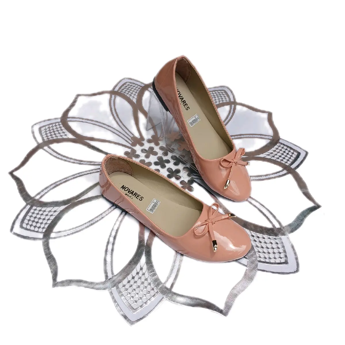 sepatu wanita flatshoes diana glossy rno4