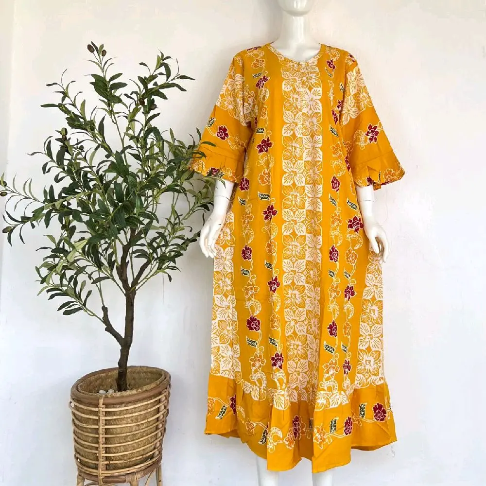 SAKDRES JUMBO BUSUI LD 120 PB 130 RAYON SAMITEC SUPER PREMIUM MEWAH untuk Wanita Muslim Daster Ibu Nyaman Panjang Lembut Gamis Menyusui Remaja Motif Standar Casual Baju Tidur Batik Dewasa Kain Santai