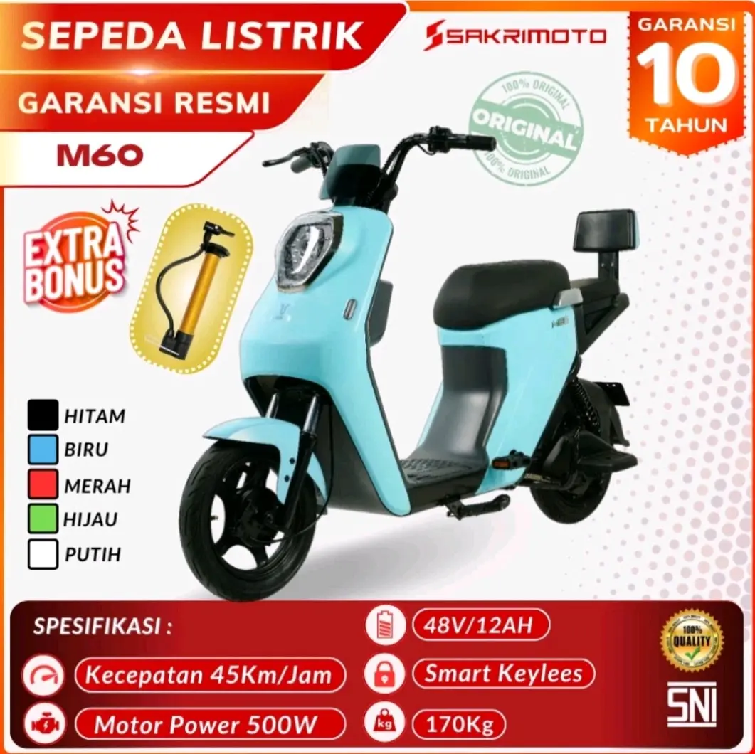 sepeda listrik m60 uwinfly terbaru warna putih sepesa listrik baru batam