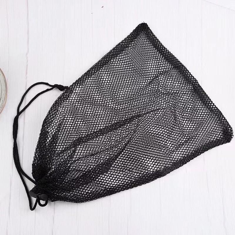 Túi Đựng Đồ Dây Rút, Aittle Mới, Đa Năng, Chất Liệu Nylon, Màu Đen, Thích Hợp Cho Giặt Là, Túi Lưới Thoáng Khí 6
