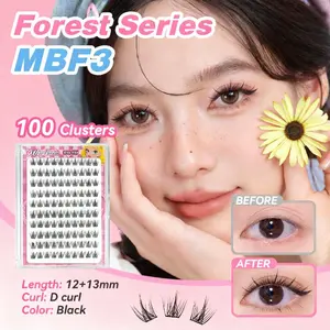 【Pinset gratis+Tanpa lem】MINEBOOM Bulu Mata Palsu Tanpa Lem Berkualitas Tinggi Alami Riasan Mata Desain Eksklusif Eyelash False Eyelashes Bulumata