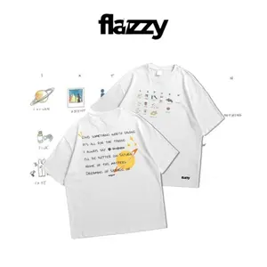 Flazzy AESTHETIC T-SHIRT Sza saturn cotton version - kaos saturn sza unisex Combed Pria Wanita