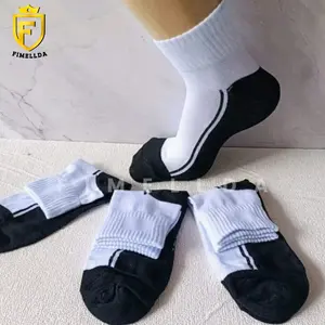 TERMURAH PAKET Kaos Kaki Anak Sekolah Mata Kaki SD SMP SMA/Dewasa Hitam Putih - FIMELLDA