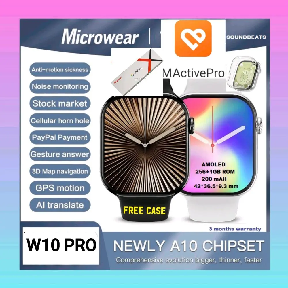 Microwear W10 Pro Smartwatch AMOLED 46mm 2.07 inch 4GB IP 68 Dynamic Island ChatGPT