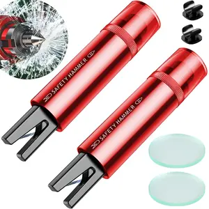 2 Safe Pro X Car Emergency Hammer, 2 in 1 Car Window Breaker Car Escape Tool, Window Breaker & Escape Safety Hammer for Vehicles