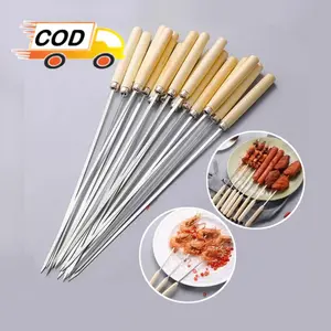 Tusukan Sate 50pcs Barbeque Stainless Steel Bisa Dipakai Berulangkali