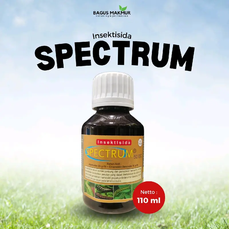 INSEKTISIDA SPECTRUM 110 ML (UNTUK ULAT, SUNDEP, KUPU PUTIH) 0