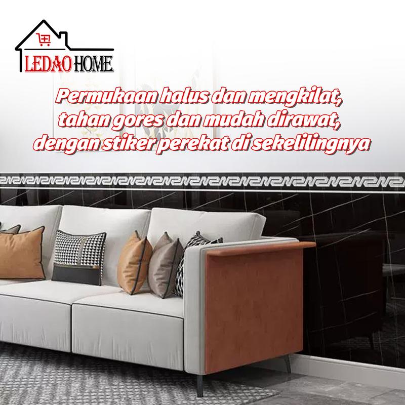 Product Introduction of LEDAOHOME (10pcs) Stiker Wallpaper Dinding Vinyl Motif Batu dan Kayu, Tahan Aus dan Gores, PVC Ramah Lingkungan 48