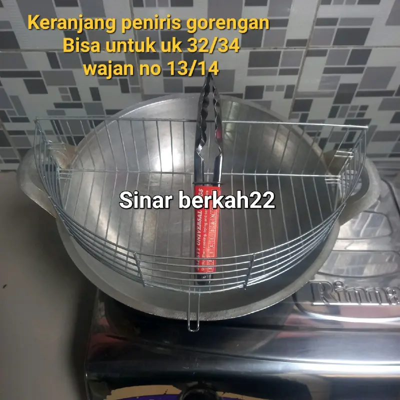 PROMO Peniris Gorengan di wajan Sebaguna +CAPITAN Anti karat & Anti korosi Tirisan Minyak goreng serbaguna 0