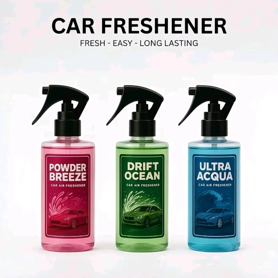 CAR FRESHNER 250ML pewangi mobil interior wangi mewah fresh Powder Breeze & Ultra Acqua untuk aroma tahan lama