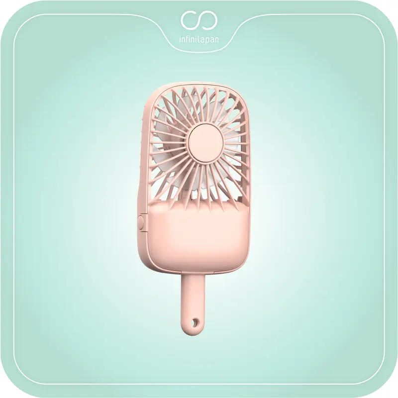 (PRODUK ASLI INFINILAPAN) Kipas Angin Mini Genggam Portable Karakter Ice Cream 3 Speed Wind l Kipas Angin Lucu Portable USB l Mini Fan l INFINILAPAN kipas  mini kipas  minilucu 1