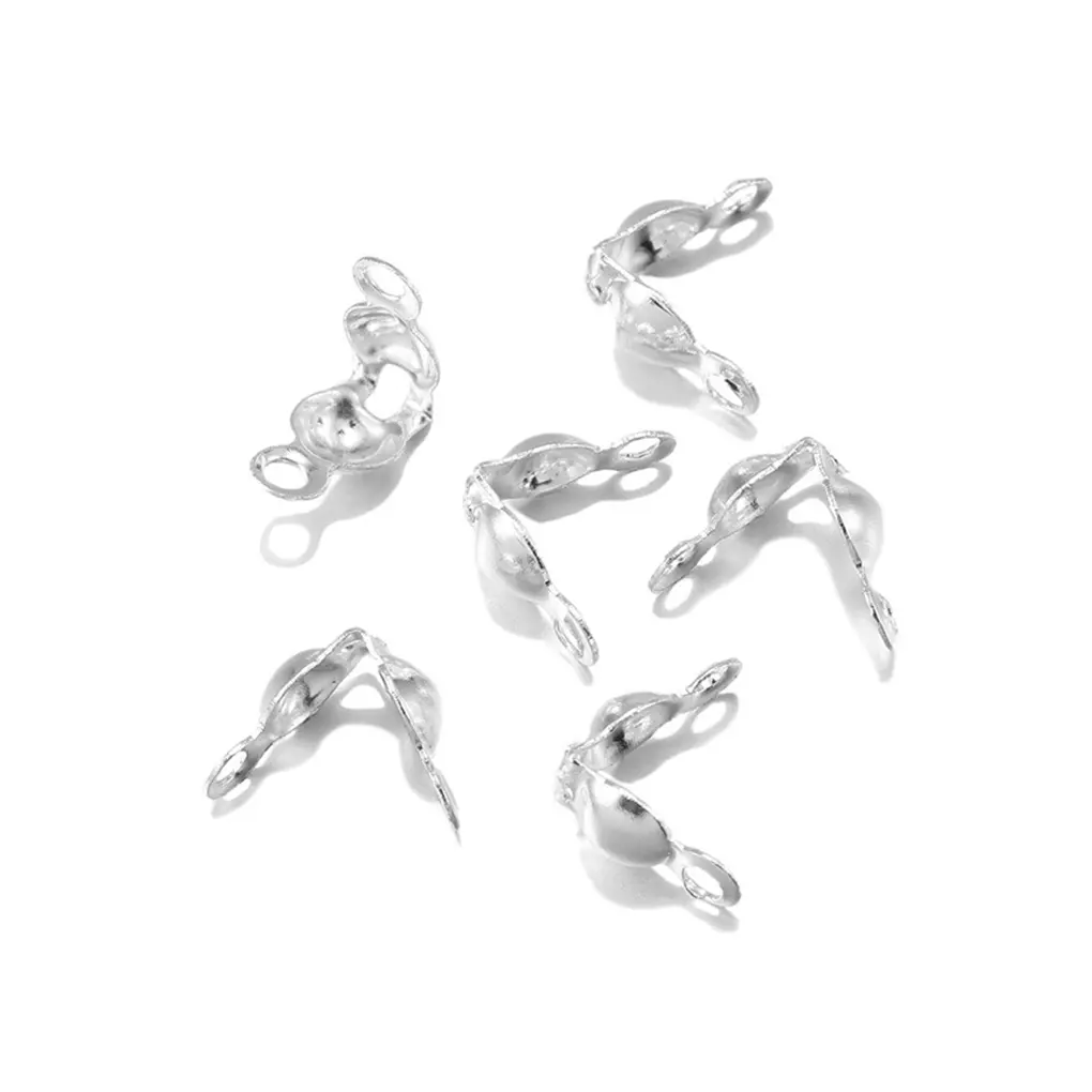 200pcs Jewelry Connectors Calotte Wear-resistant Matching Connecting Components DIY Ball Chain End for Jewelries Making Supplies