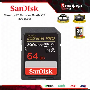 Memory SD SanDisk Extreme Pro 64 GB 200 MB/s