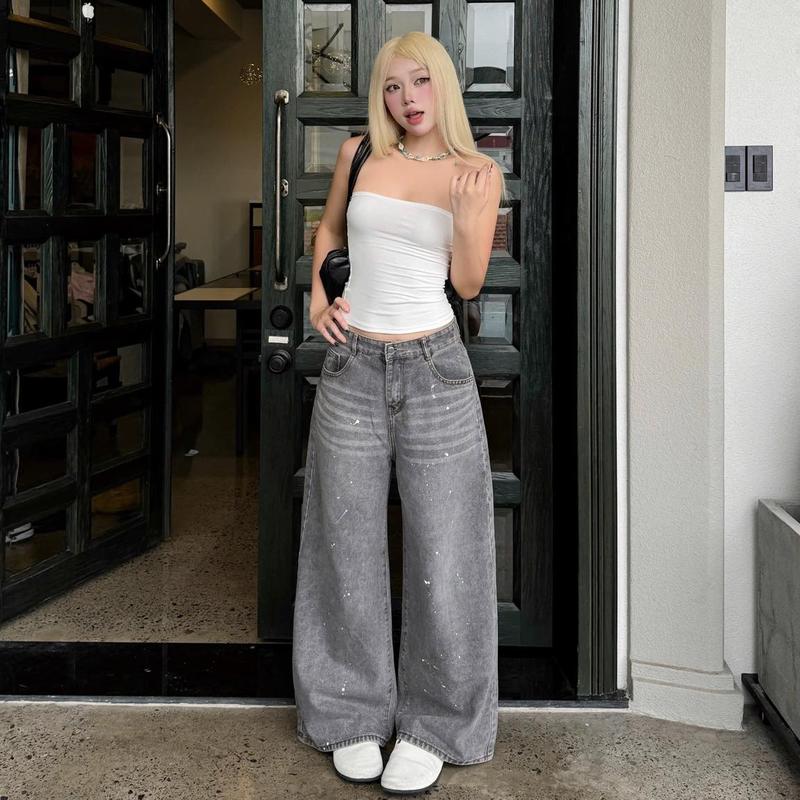 MIAA Quần Jeans Wash Cạp Cao Form Rộng Ống Suông 33cm RETRO ver 3 Unisex Size S-2XL Chất Liệu Jean Cao Cấp Kiểu Dáng Thanh Lịch & Thoải Mái | BigBuy360 - bigbuy360.vn