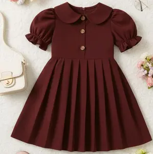 YUMNA Dres,Dres anak perempuan, Dres bahan Crinkle airplow usia 2-10Tahun