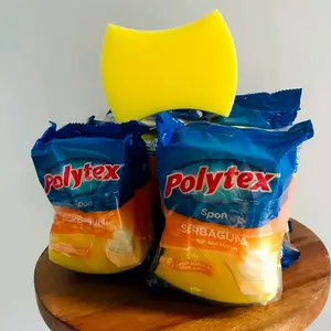 Spons Cuci Piring Merk Polytex menyerap sabun lebih banyak Soft Wajan