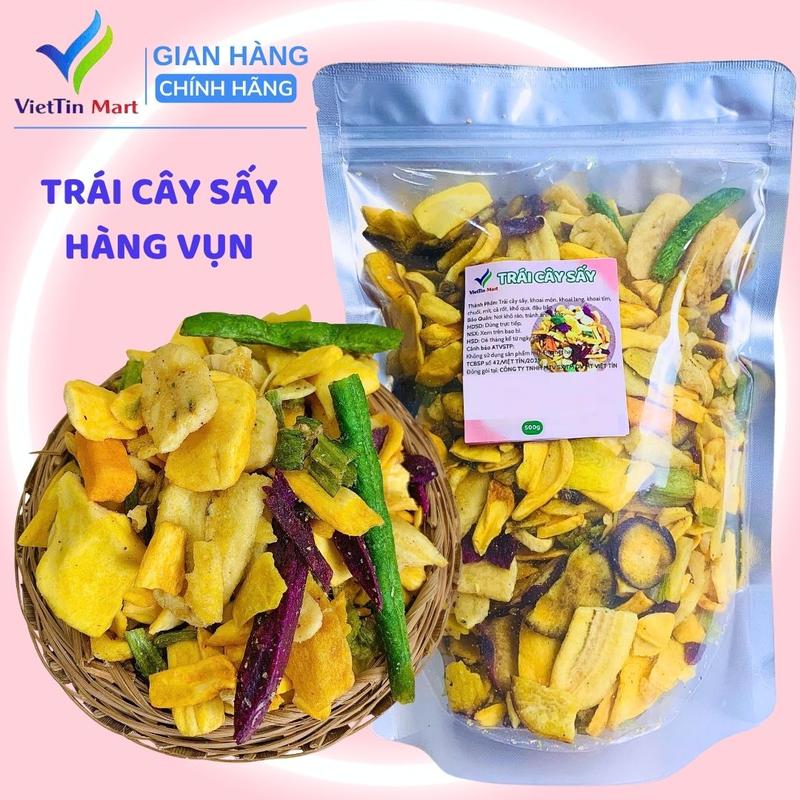  500G Trái cây sấy thập cẩm HÀNG VỤN Viettin Mart 