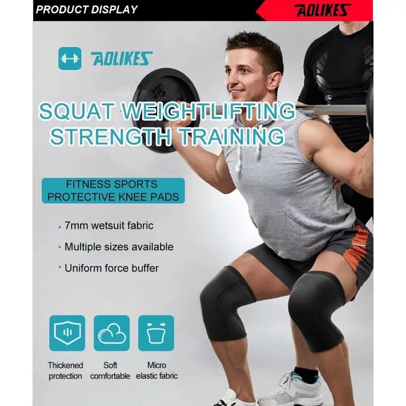 AOLIKES 7904 Knee Support Pelindung Lutut Knee Pad Dekker Deker Run Gym Fitness 1