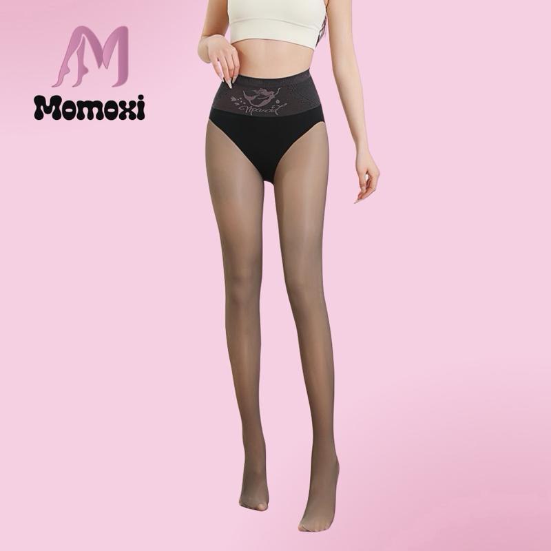 Quần tất cô tiên Momoxi thấu da trong suốt cho nữ chất vải dai mịn chống xước lót nỉ nhung mềm mại cạp cao gen bụng gọn gàng.