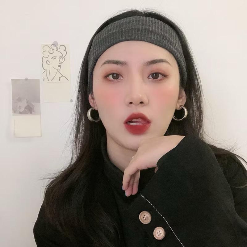 PH64 Big Earrings Anting Tusuk Tindik Emas Perak Gold Silver Giwang Besar Model Round Half Bulat 3