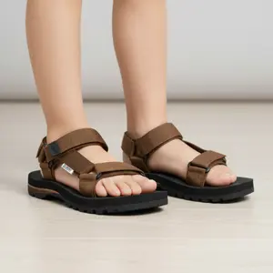 Sandal Gunung Anak Kuat Tahan Air karet Cokelat