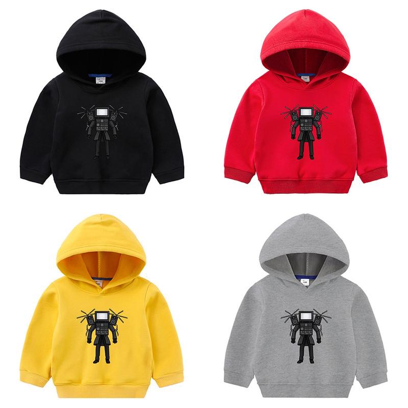 Cinemaman Skibidi Toilet Children's Hoodie Kids Simple Casual Cartoon Boys and Girls jacket Top 1