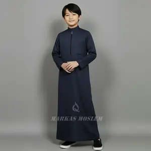 jubah anak model terbaru simple dan elegant gamis anak cowok baju muslim anak gratis peci