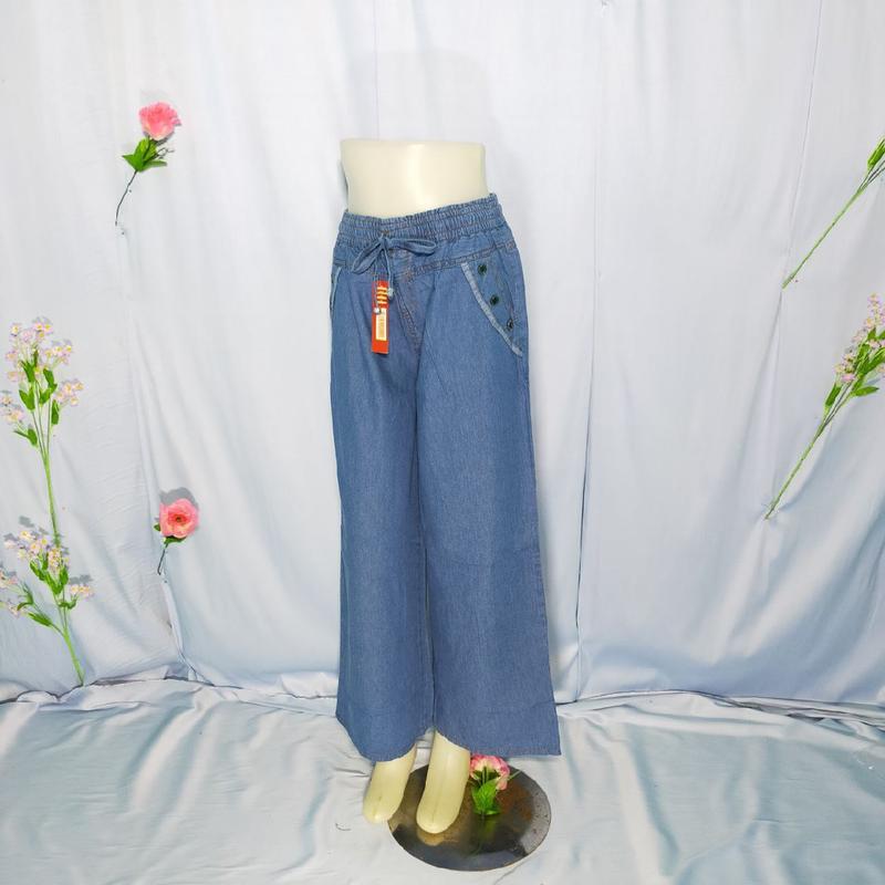 Premium Kulot Jeans Denim Panjang 3
