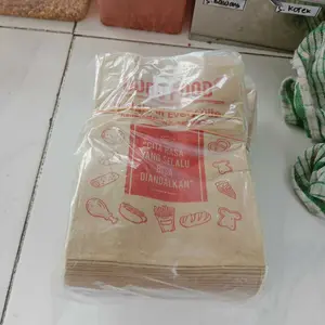 100 Pcs Kemasan Good Food / Paper Bag / Kantong Kertas Makanan Universal, Food Grade , Ramah Lingkungan | Greaseproof & Kraft