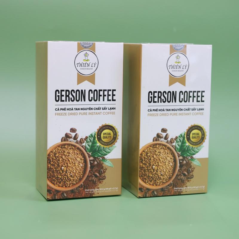 cafe thải độc đại tràng Loại hòa tan 2 Hộp GERSON COFFEE ( cho 90 lần sử dụng ) thienlysongkhoe