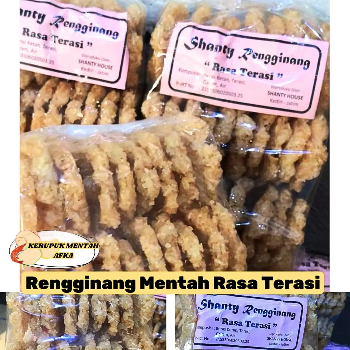 Rengginang Terasi Mentah Isi 30 Shanty