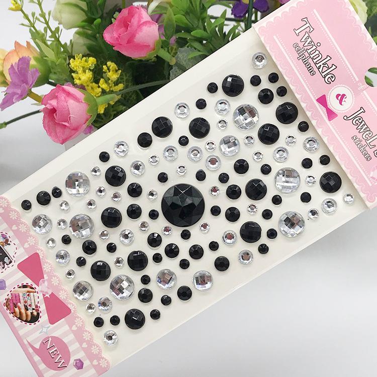 Product Introduction of Rhinestones Face Face Jewelry DIY Disposable Diamond Tattoo Stickers Face Makeup Decoration Acrylic Sticker Drill Phone Stickers 54