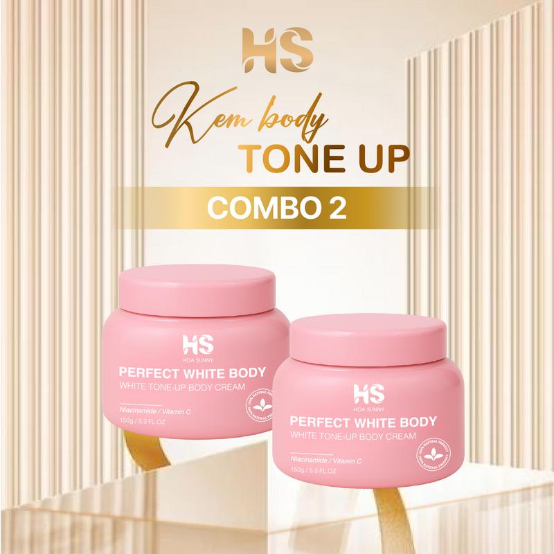   COMBO 2  Kem Dưỡng Trắng Da Toàn Thân HS - Dưỡng Trắng Hỗ Trợ Làm Trắng Da - 150g 