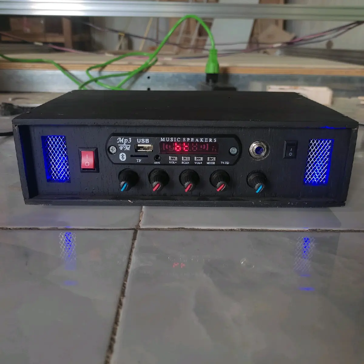 Power Amplifier 2 way subwoofer BT ampli