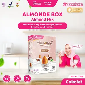 ALMONDE BOX - Susu Almond Kaya Asam Folat - Nutrisi Lengkap | Minuman Sehat Rendah Gula