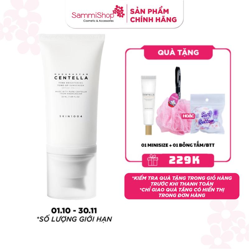 Skin1004 Kem chống nắng Madagascar Centella Tone Brightening Tone-up Suncreen SPF50+ PA++++ 50ml