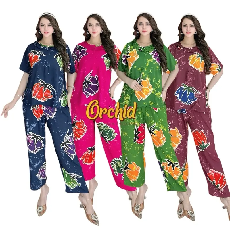 OC001 l SETELAN CELANA PANJANG BATIK CAP ASLI PEKALONGAN BUSUI NAYARA ABG BY BATIK CAP ORCHID 0
