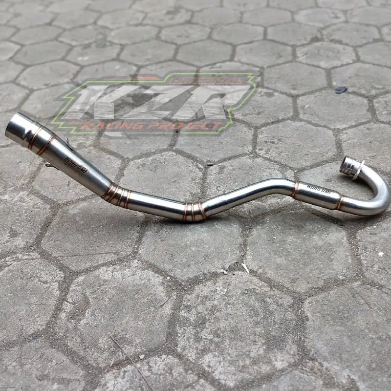 Leher knalpot pipa header knalpot inlet 50 pemasangan pnp klx 150 crf 150l dtracker wr 155 Motorcycle 6