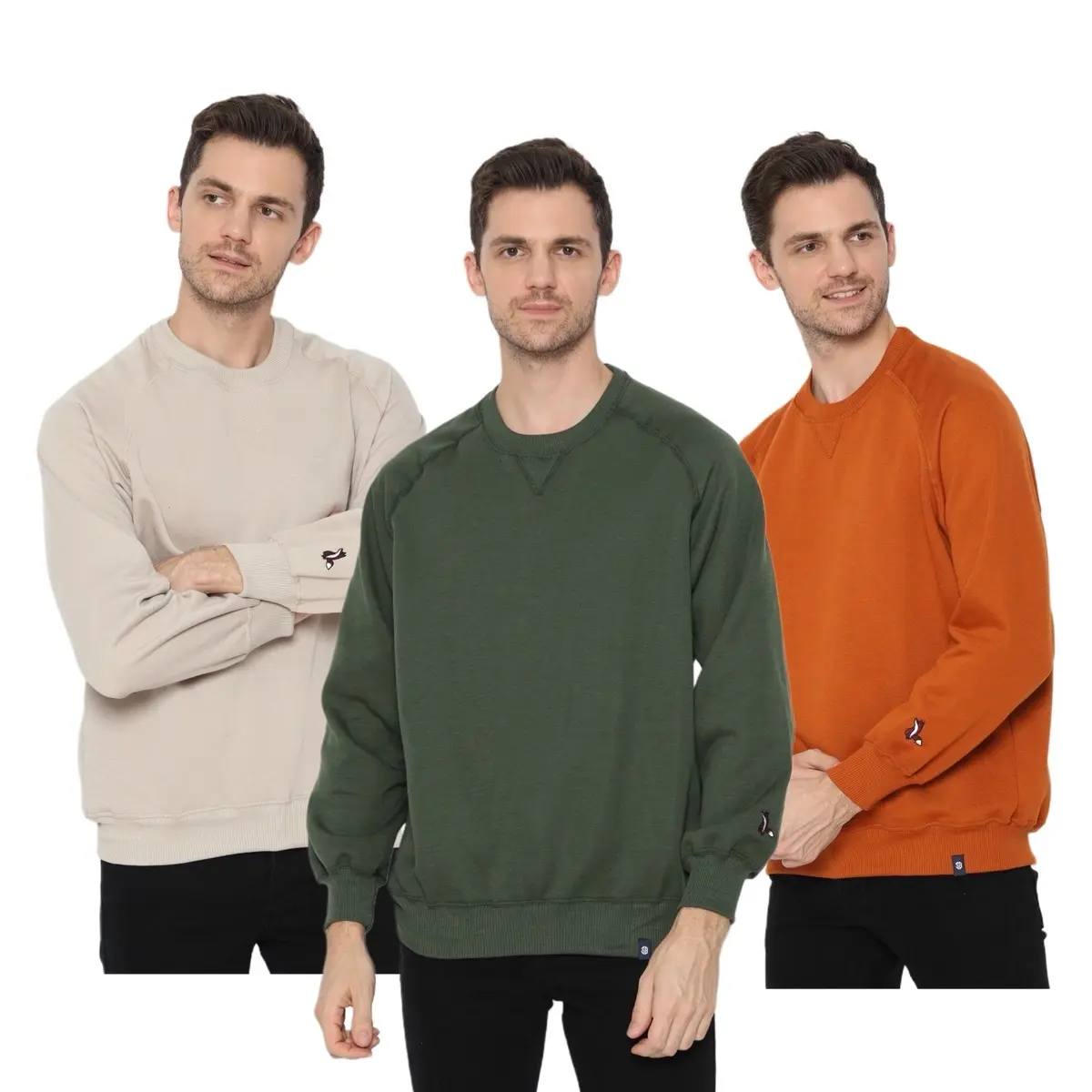 Sweater  Crewneck Sweatshirt Polos Basic Panjang Unisex Fox Edition SB Vol 1 Pria  Wanita