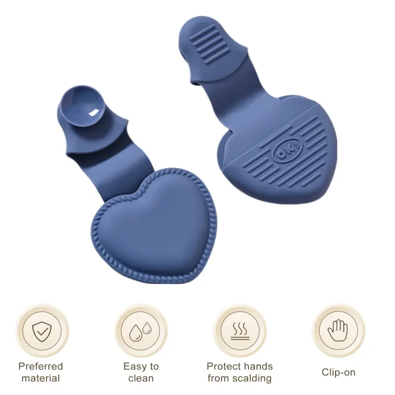 Găng tay chịu nhiệt, Fgpvija, để nấu ăn, Găng tay silicon chịu nhiệt, 2 chiếc, Găng tay Lò Nướng silicon chịu nhiệt, để nấu ăn và làm bánh trong nhà bếp, Găng tay chống trượt mini, cho nồi 1