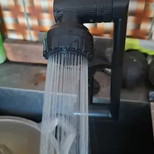SUS 304 Kran Angsa Dapur Fleksibel 2 Mode Air Shower & Tersedia dua pilihan material: baja tahan karat dan plastik & Jet Kran Wastafel Kran Air Kran Cuci Piring Tembok Kran Shower 1/2 Inch