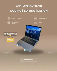 LAPTOP MAC 18 AIR INTEL CORE I5 RAM 8GB SSD VARIAN