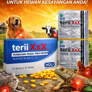 teri x/tahu multivitamin hewan peliharaan B kompleks isi 1 strip