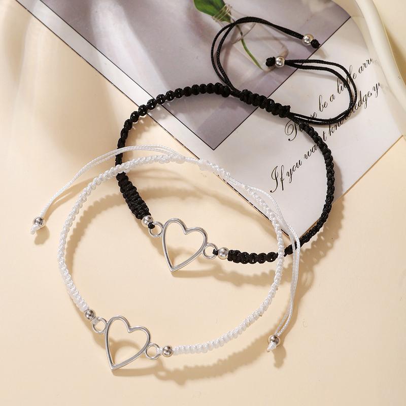 ꕤSTYꕤ 2pcs Gelang Tali Cinta Persahabatan Anyaman Korea Fashion 3