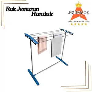 Rak Jemuran Handuk PVC Stainless Steel Kokoh