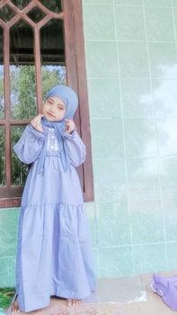 Product Review of Dress panjang Lyra gamis anak perempuan usia 2-10tahun bahan katun madinah from s**y 0