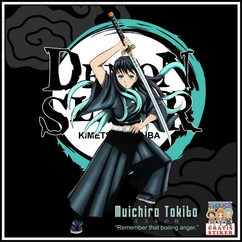 Kaos Muichiro Tokito Demon Slayer 0020 Katun 24s Baju Anime Jepang T-Shirt Anime Manga Friend Cloth Premium Distro Katun Lokal Nyaman Pria Standar Keren Combed Cowok Bandung Soft Mini Stiker 3